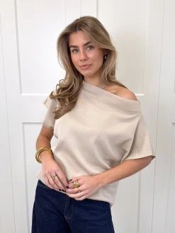 Ally top beige