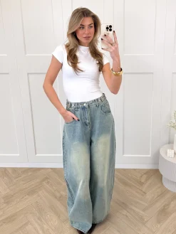 Balloon jeans Amber blauw