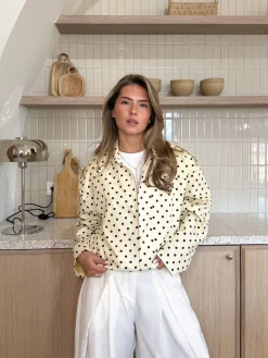 Bente polkadots jacket butter yellow