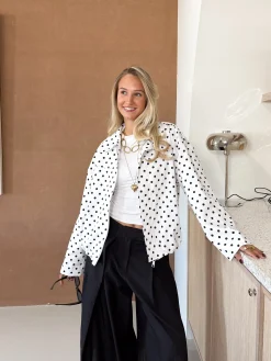 Bente polkadots jacket wit