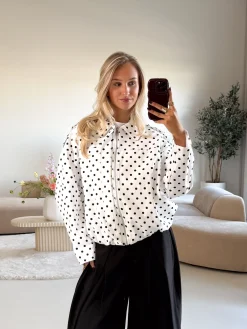 Bente polkadots jacket wit