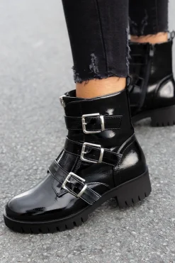 Biker boots lak