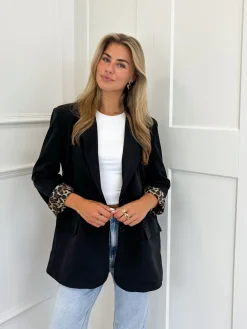 Blazer Fleur leopard