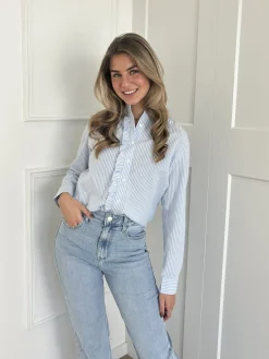 Blouse Dana striped blauw
