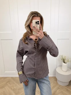 Blouse Isabella bruin