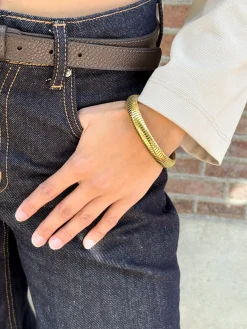 Bold gold bangle