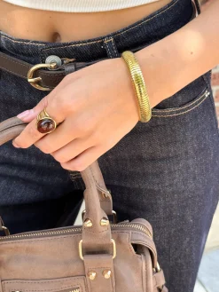 Bold gold bangle