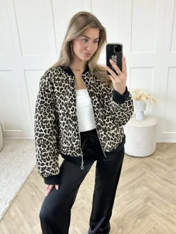 Bomberjacket leopard