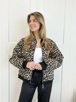 Bomberjacket leopard