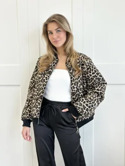 Bomberjacket leopard