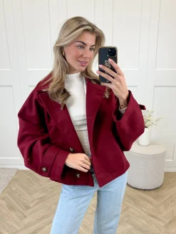 Coat Angel bordeaux