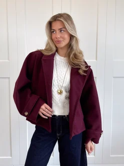 Coat Angel bordeaux