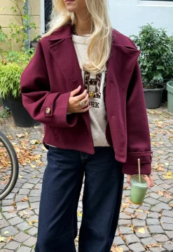 Coat Angel bordeaux