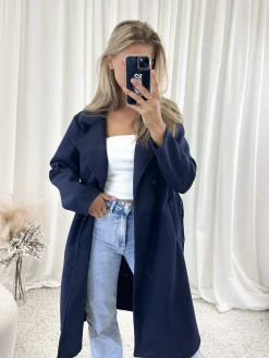 Coat Lisa marineblauw