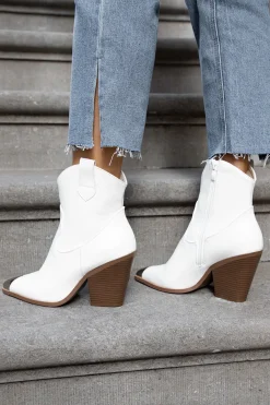 Cowboy boots Sally wit