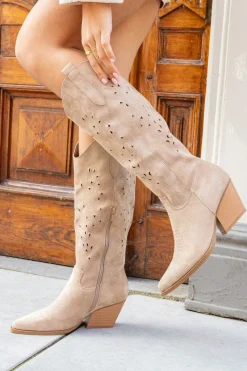Cowboy laars Lena beige