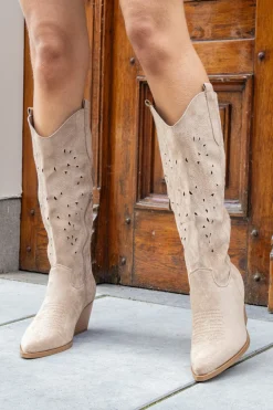 Cowboy laars Lena beige