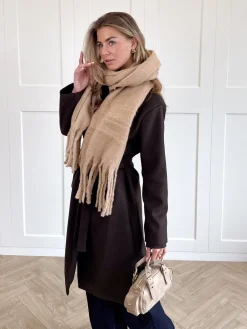 Cozy sjaal camel