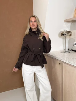 Demi trenchcoat bruin