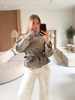 Demi trenchcoat taupe