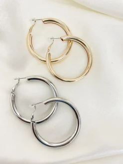 Earrings Hoops Zilver