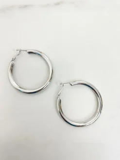Earrings Hoops Zilver