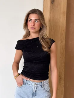 Eefje top zwart