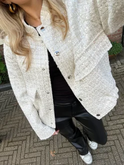 Glitter bomb jacket beige