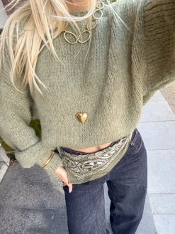 Gold heart ketting