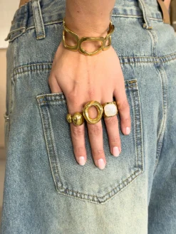 Gouden Chunky ring