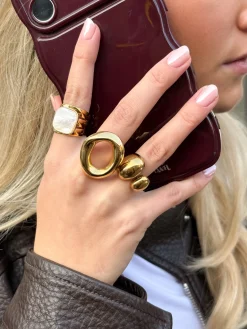Gouden Chunky ring