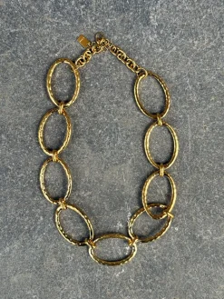 Goudkleurige cirkel ketting
