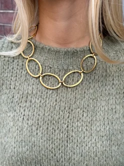Goudkleurige cirkel ketting