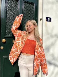 Jas Doortje oranje