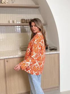 Jas Doortje oranje