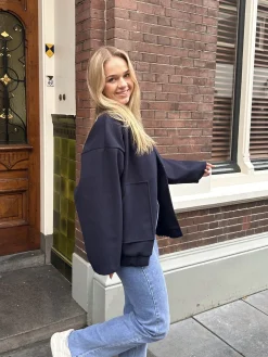 Jas Ivy donkerblauw