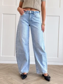 Jeans balloon Amira blauw