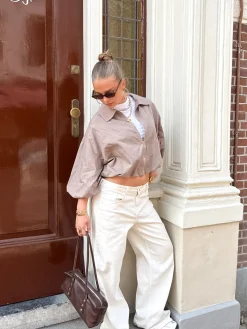 Joy jas taupe