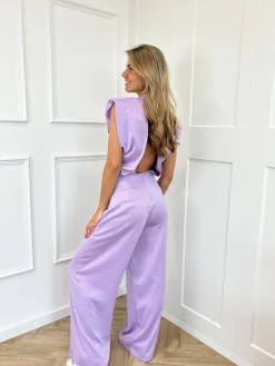 Jumpsuit satin Lily lila