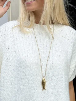 Ketting met vis bedel