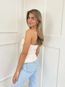 Korset top Melanie beige