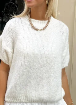 Kralen ketting beige