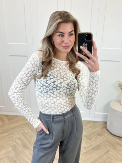Lace top Gina off white