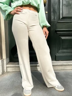 Low waist pantalon Anouk beige