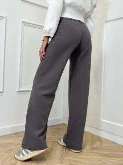 Low waist pantalon Anouk grijs