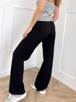 Low waist pantalon Anouk zwart