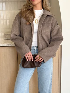 Madelief jas taupe