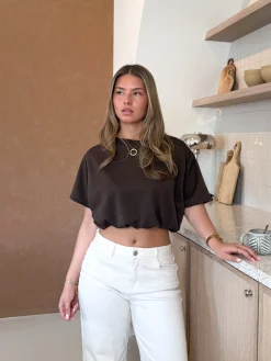 Mia tshirt bruin