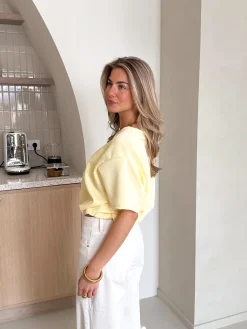 Mia tshirt butter yellow