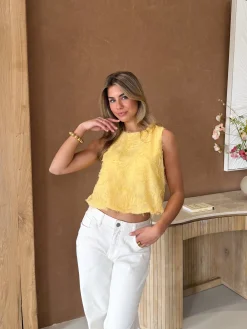Mirre top butter yellow